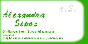 alexandra sipos business card